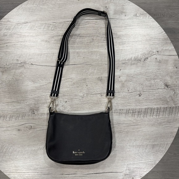 Kate Spade Rosie Women's Small Black Leather Crossbody Bag Adjustable Strap - Picture 11 of 11